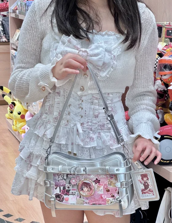 Original Star Chasing Transparent Two-dimensional Comic Exhibition Lta Bag Sweet Cool Locomotive Wind Shoulder Messenger Bags