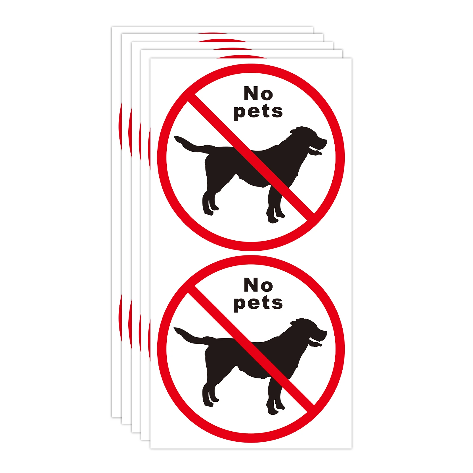 

5 листов в упаковке, 2 наклейки на листе, каждая наклейка размером 4 дюйма, красные универсальные предупреждающие наклейки с надписью "Посторонним входу запрещен" для дома и общественного использования.