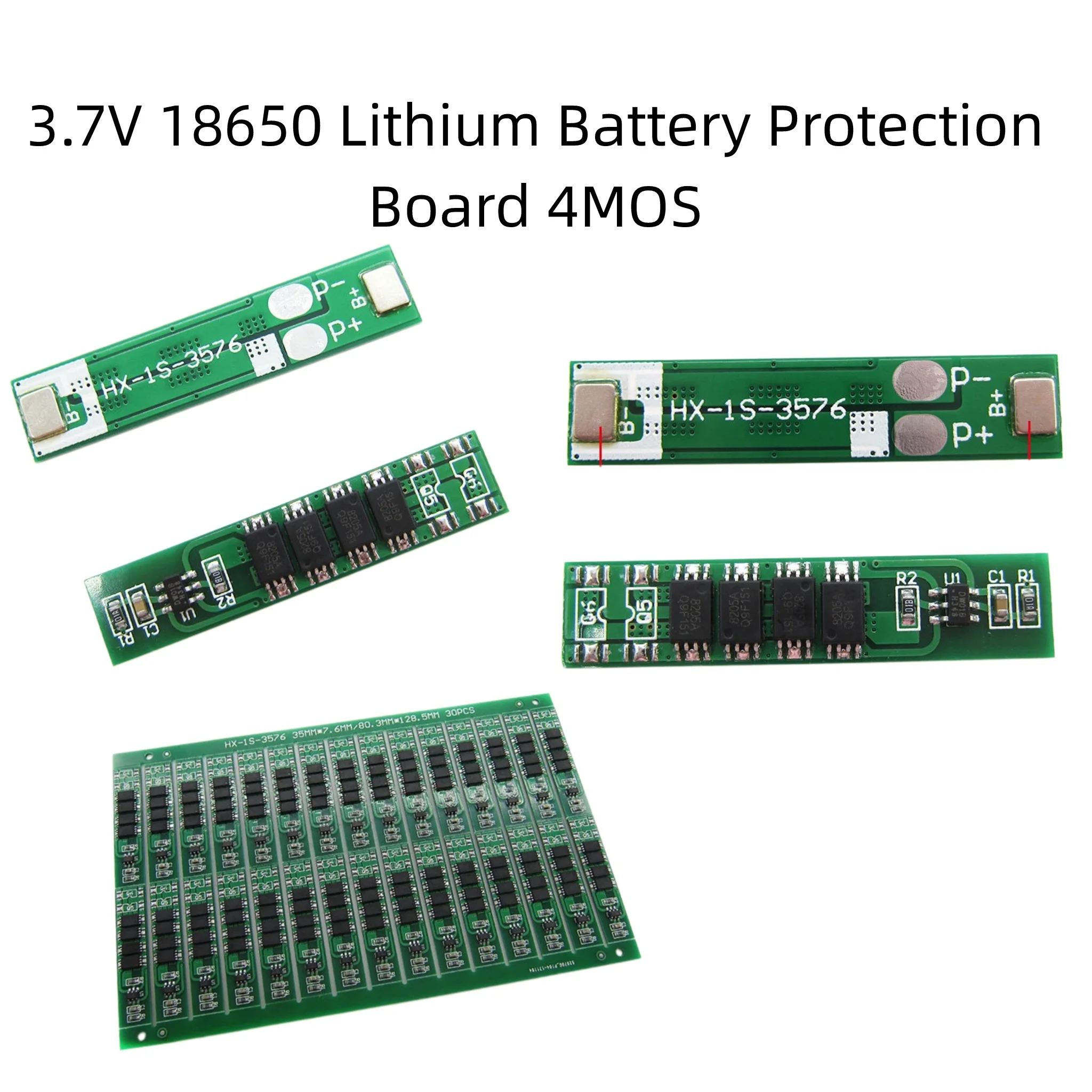1S 3.7V 18650 Lithium Battery Protection Board 4MOS Li-ion Cell Charging Overcharge Over-discharge Protection Module