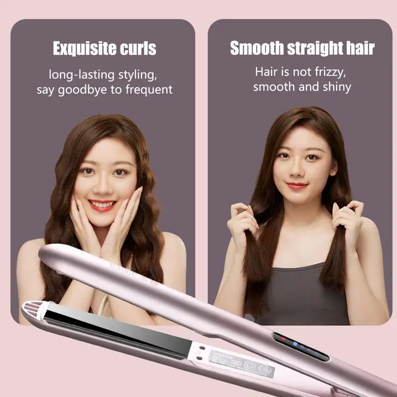 เหล็กแบนผมที่หนีบผมตรงมัลติฟังก์ชั่ผมเหล็กที่หนีบผมตรงดัดผมเหล็กดัดผมที่หนีบผมตรงเหล็กแบบพกพาแบน