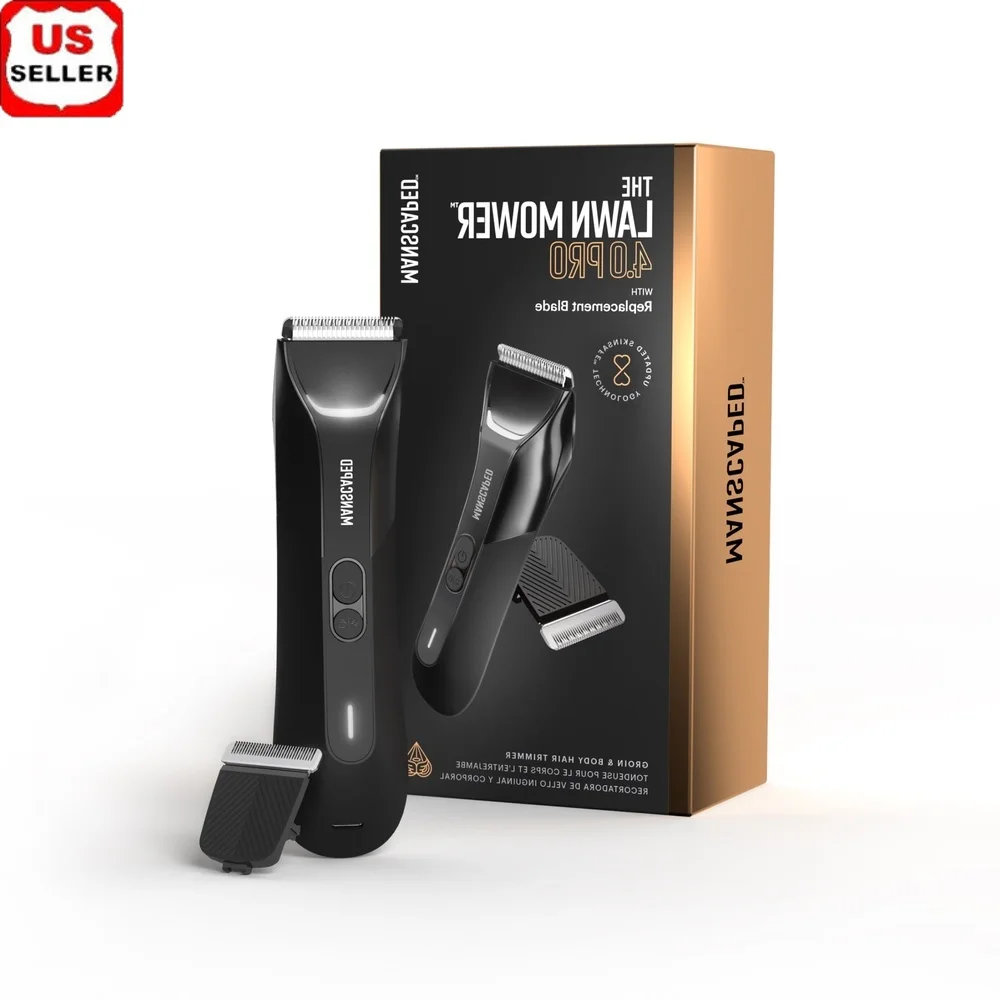 

Мужской триммер для волос в паху, водонепроницаемое перезаряжаемое лезвие, безопасное для кожи со светодиодной подсветкой, дорожным замком и чехлом из ЭВА