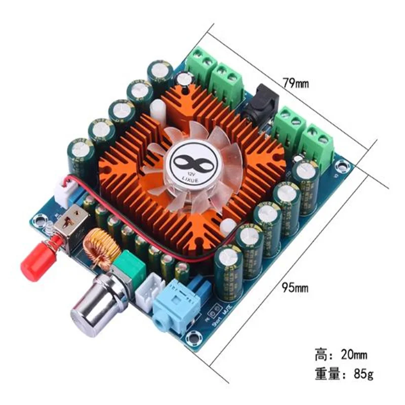 

Плата цифрового усилителя мощности TDA7850 Bluetooth 5.0 автомобильного класса, 4*50 Вт, высокомощный четырехканальный аудиомодуль A373