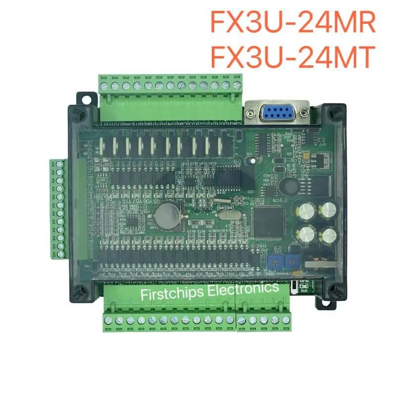 

FX3U-24MR/FX3C-24MT 6AD 2DA high speed PLC industrial control board with 485 communication and RTC