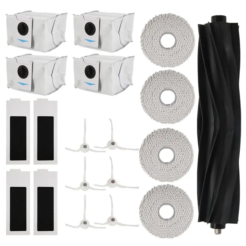 

AT21-For Ecovacs Deebot T20 OMNI, T20e OMNI Robot Vacuum Cleaner Main Side Brush HEPA Filters Dust Bags Mop Cloth Spare Parts