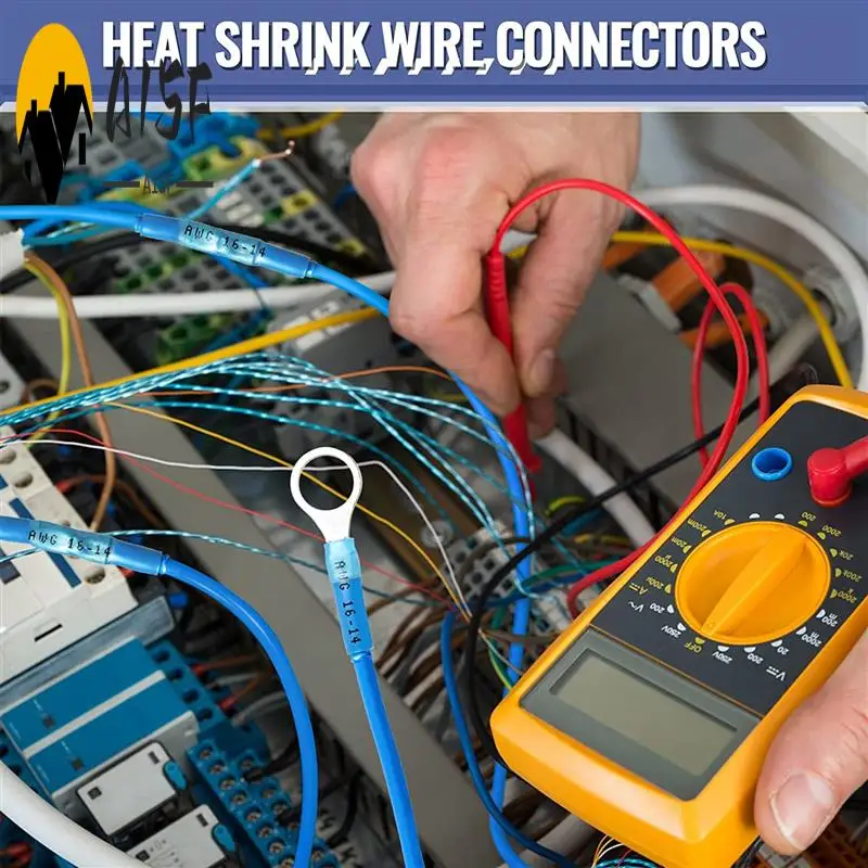 

A15F-350PCS Heat Shrink Butt Connectors, Marine Grade Waterproof Wire Connectors Kit,Crimp Connectors For Vehicle, Truck