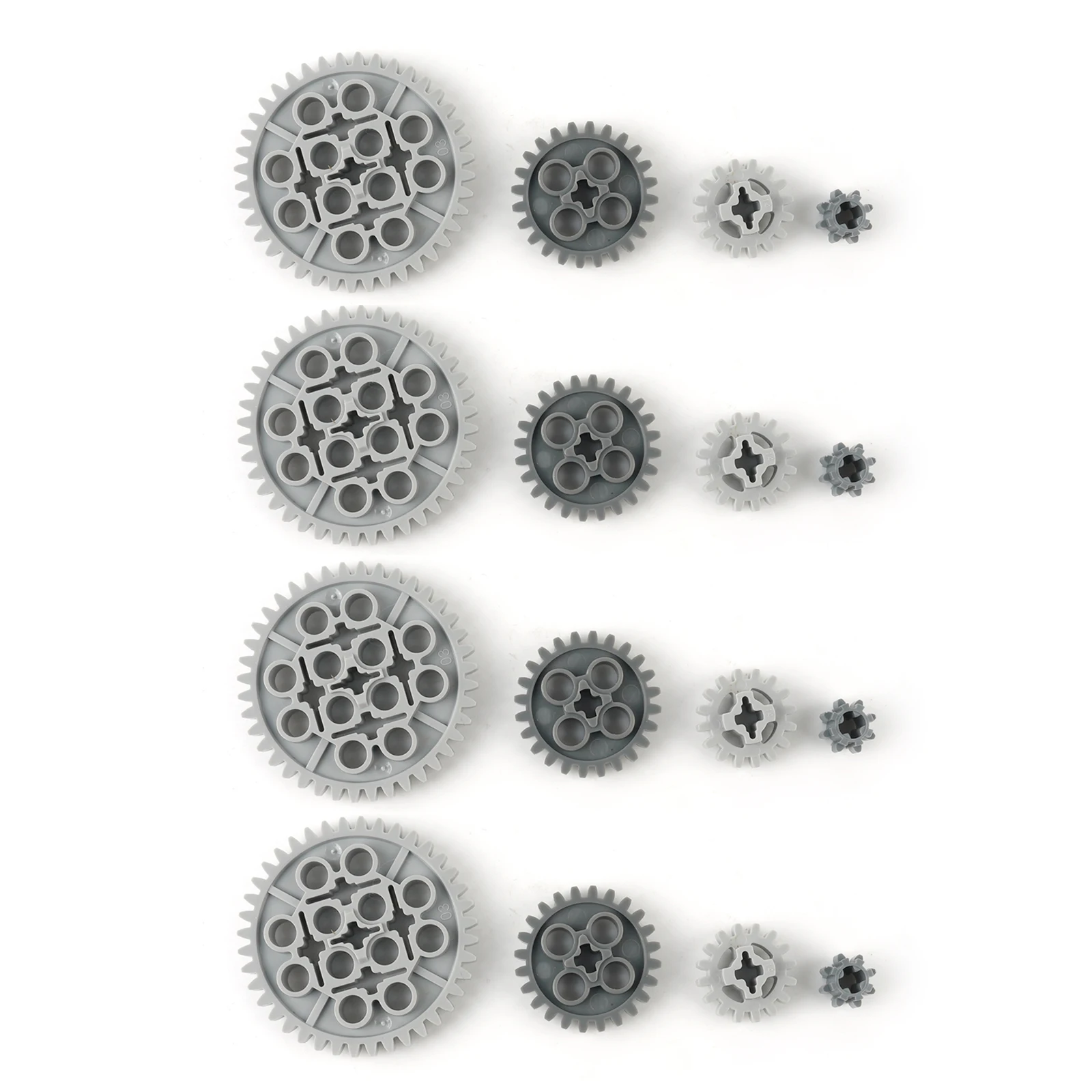 16PCS Tooth Gear MOC Technical 8/16/24/40 Gears Pack Compatible with legoeds Building Block 10928 94925 3648 3649 Assortment Kit
