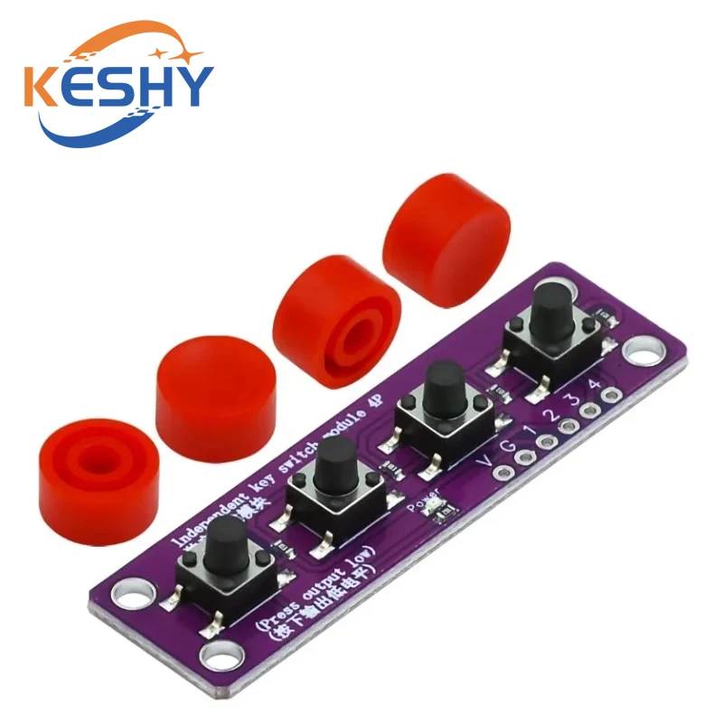 Touch Four Button Switch Module Compatible with Arduino Development Board Sensor Raspberry PI 51 MCU Suite