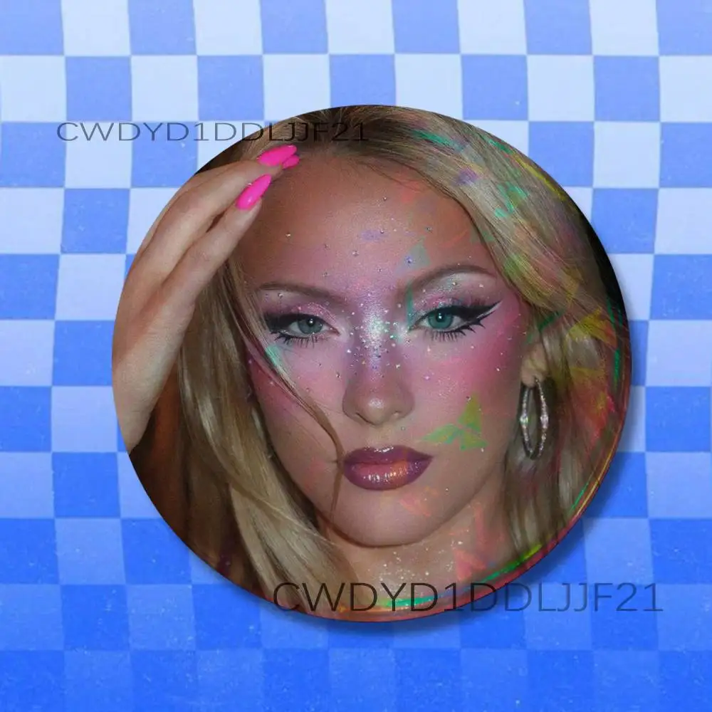 Z-Zara Larsson Midnight Sun Badge Handmade Button Brooch for Backpack Hat Shirt Accessories Gifts
