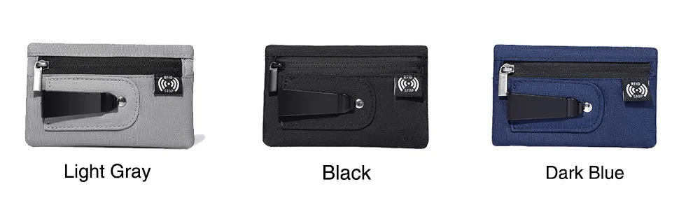 Travel Security Money Bag RFID Blocking Card Holder Purse Hidden Clip Stash for Men Women Secret Pocket Waist Pack Mini Wallet