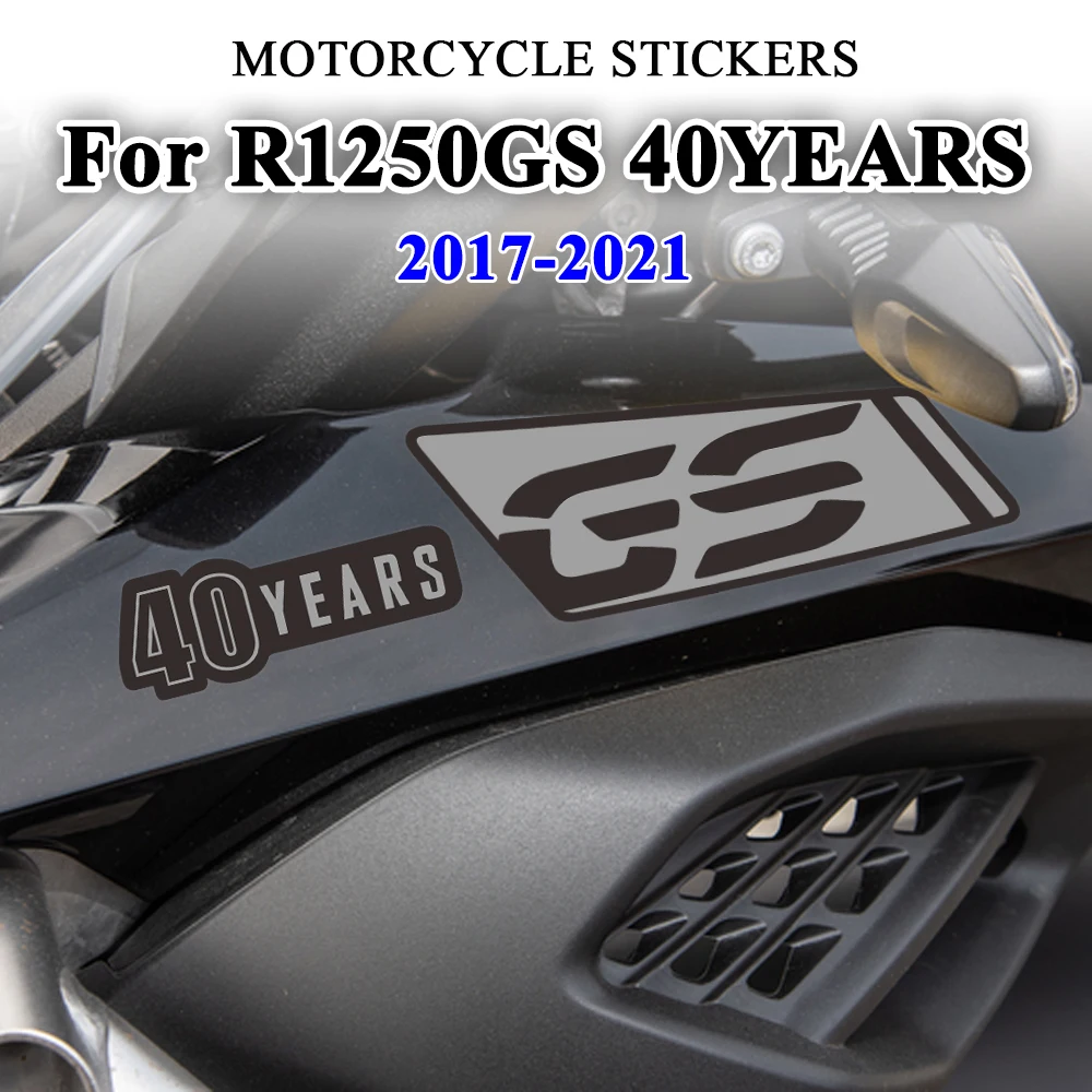 

Motorcycle Front Fairing Stickers Accessories For BMW R1250 GS Adventure 40 Years 2021 Waterproof Decal For R 1250 GS 1250GS ADV