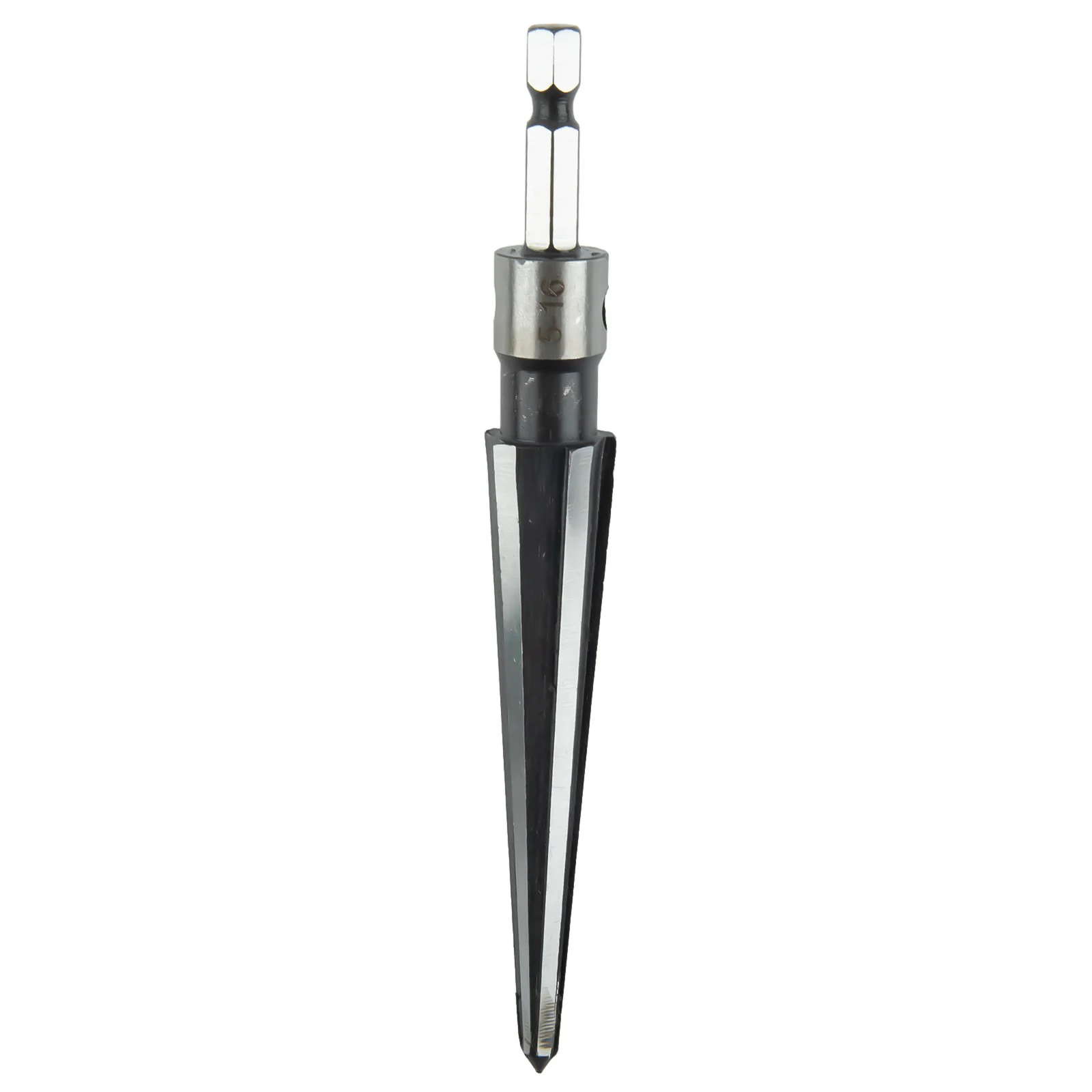 516mm Tapered Reamer Drill Tool with T Handle and 6 for flute for Wood Sink Hole and Chamfer Applications with Hex Shank