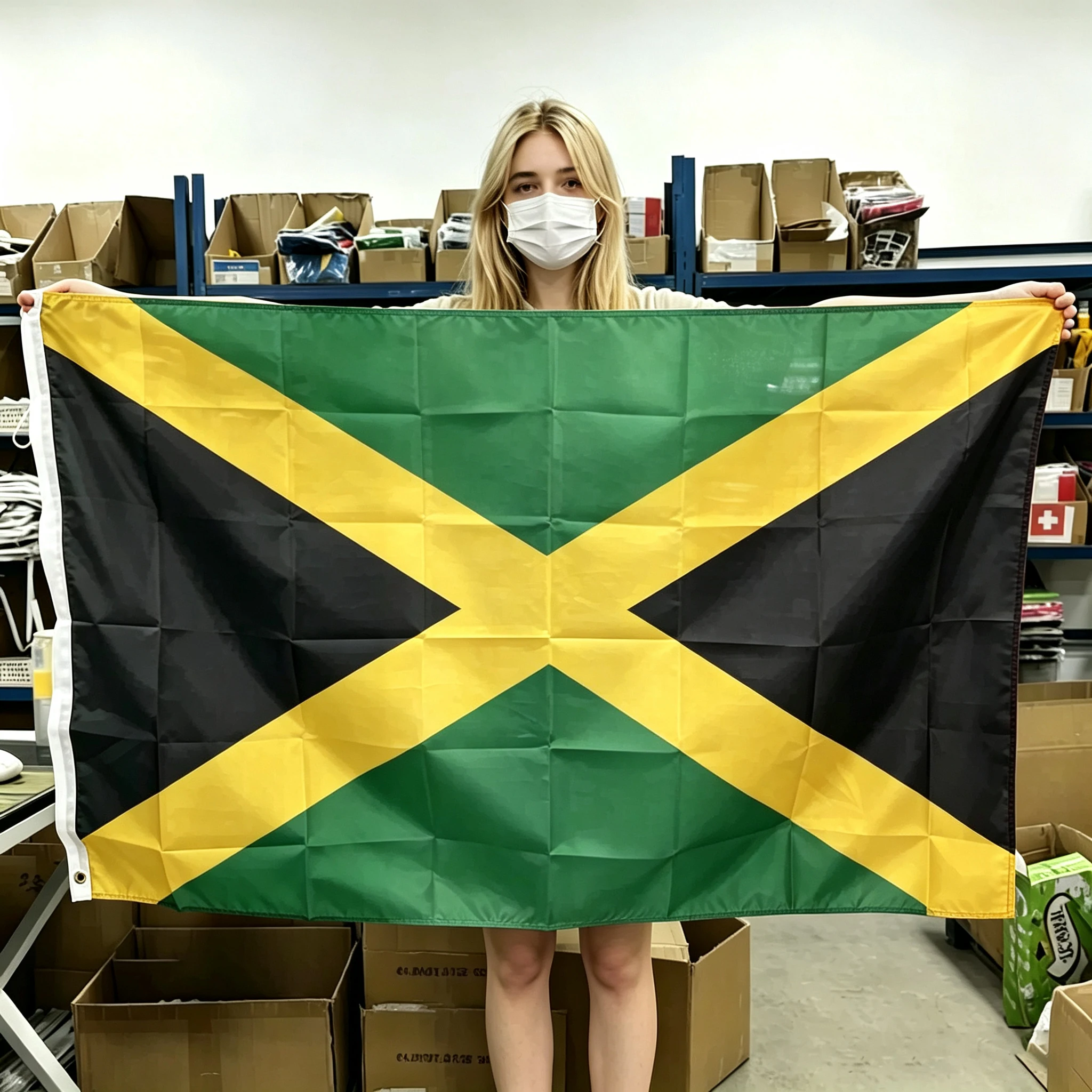 60x90cm 90x150cm 120x180cm Jamaica Flag National Tapestry Polyester Banner With Brass Grommets For Wall Decor