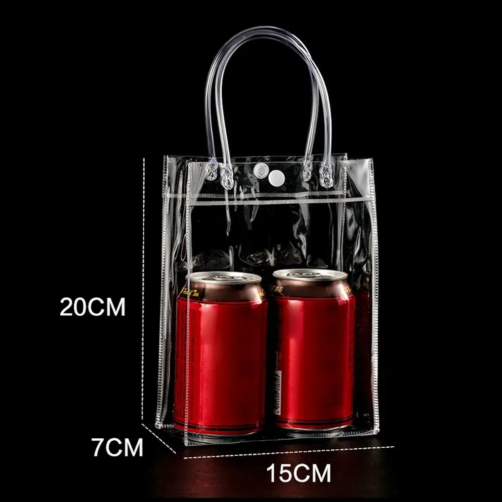 Durable Transparent PVC Handbag Large Capacity Plastic Candy Bag Multi-purpose Gift Bag Work