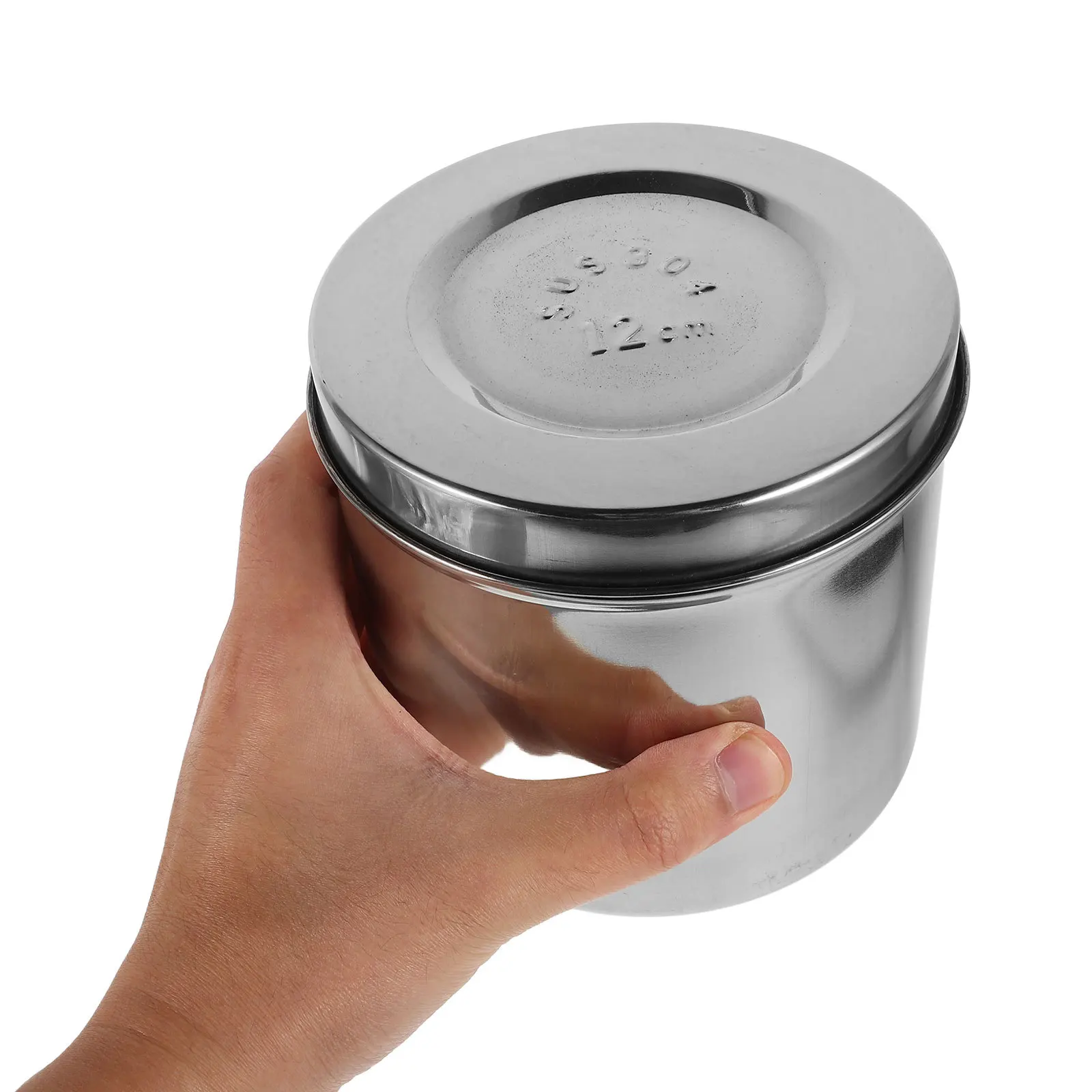 Contenitore di stoccaggio addensato in barattolo di acciaio inossidabile per forniture mediche, tè, caffè, unguento, crema, quadrato ermetico