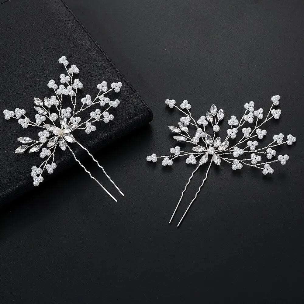 

Модные заколки для волос с кристаллами и жемчугом и стразами, заколка для волос для женщин, свадебные аксессуары для волос, вечерние свадебные заколки для волос, ювелирные изделия
