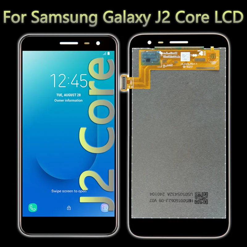 J260A Screen Replacement For Samsung J2 CORE Lcds For Samsung Galaxy J206M lcd Repair Parts J260M  J260Y Phone Lcds Display