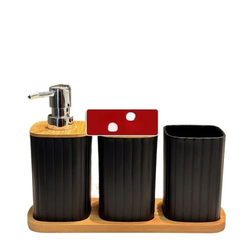 

Light luxury, bathroom set, cleaning tools, toiletries, soap box, toothbrush shelf.