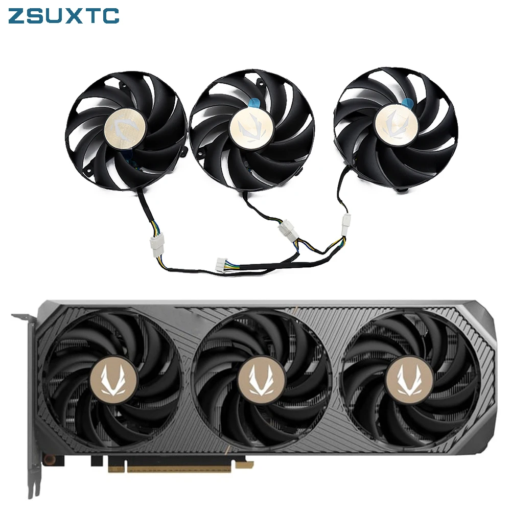 90MM TF90S12H-15DAA 0.60A RTX5070 GPU fan for ZOTAC GAMING GeForce RTX 5070 SOLID OC