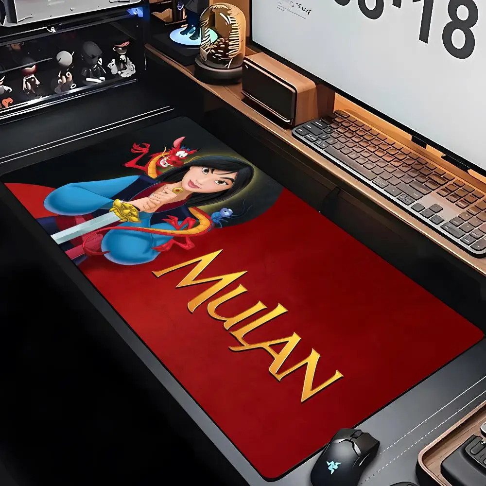 Mulan Mouse Pad XXL Gamer Gaming PC Computer Otaku Locking Edge DIY Customized Photo Laptop Notebook Desk Mat