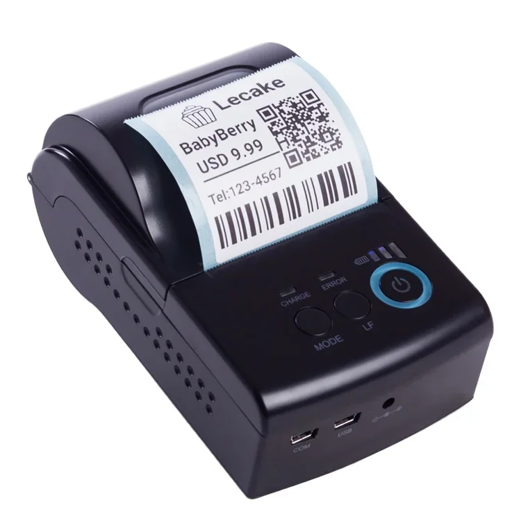 Portable hand held mini thermal label printer 2inch label maker for stickers