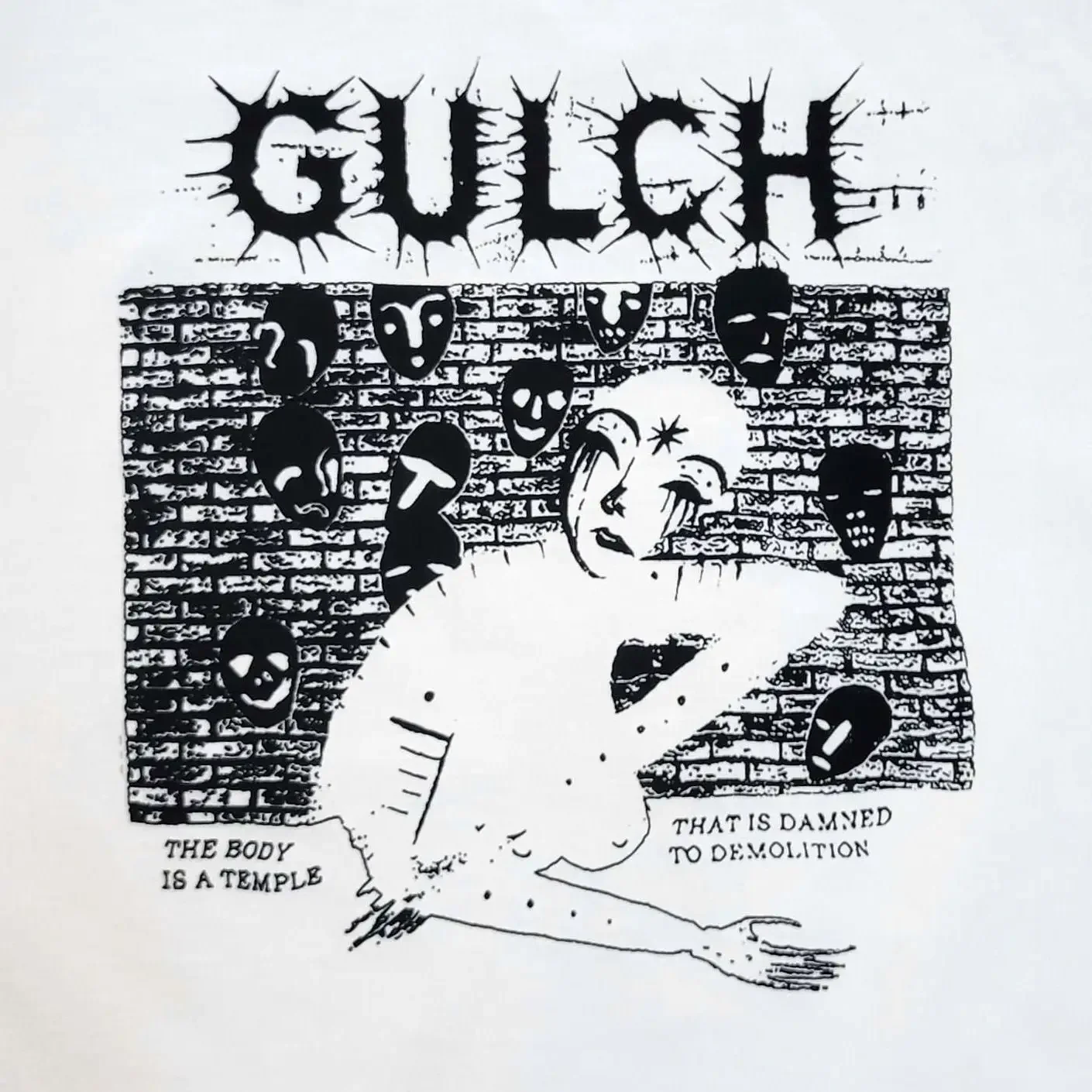 

Футболка Gulch Band черно-белая