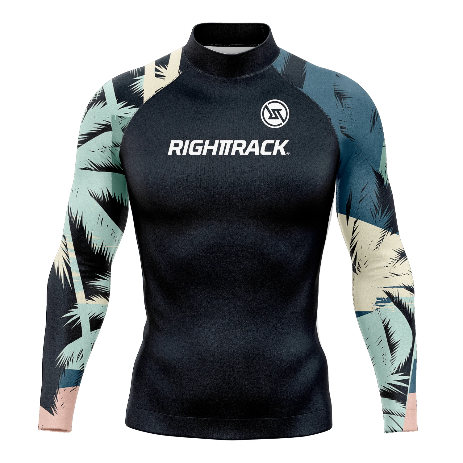 New Men's Surfing Shirt Long sleevesTight Lycra Rashguard Surf Sportswear Beach UV Swimwear UPF50+ Quick Dry Clothes