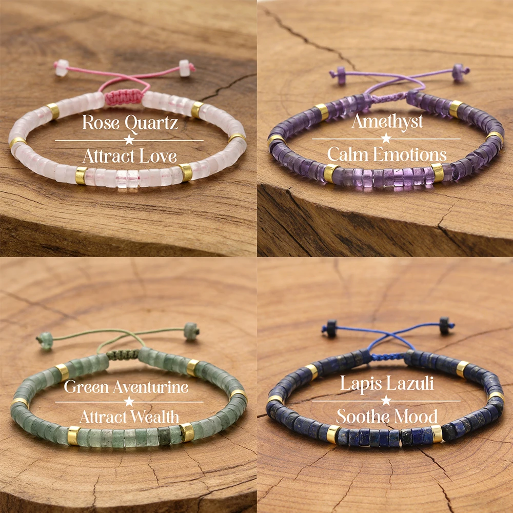 Perles de roue en pierre naturelle Lapis vert Aventurine et Bracelets réglables en hématite pour hommes et femmes, usage quotidien, bijoux décontractés