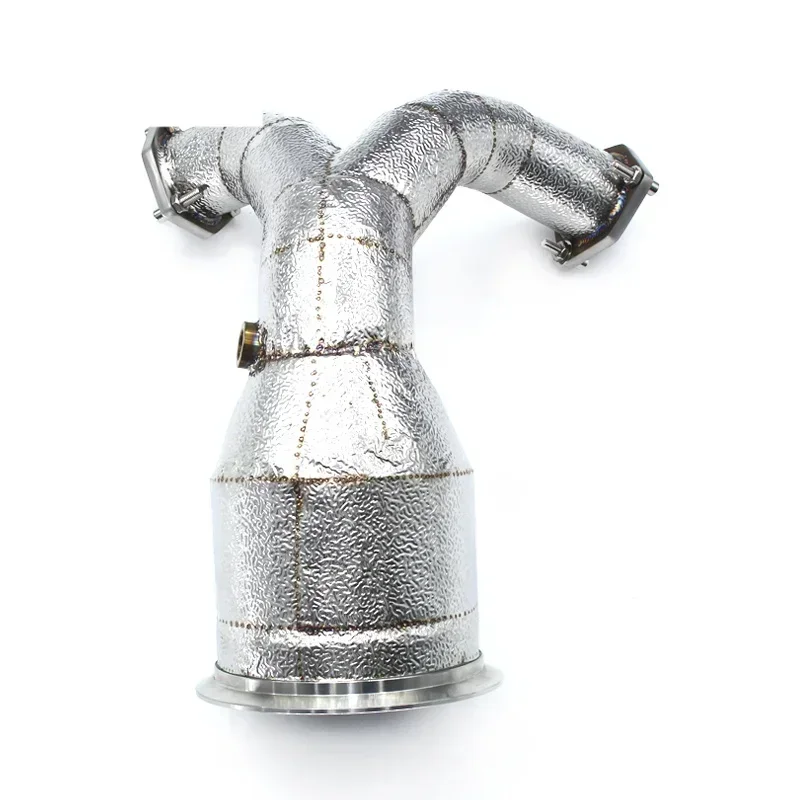 

Секция Трубы с высоким расходом Выхлопные трубы ответвление даунпайпа Выхлопная труба с S4/S5 B9 3.0T