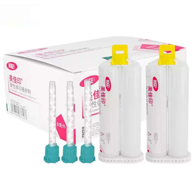 Dental HUGE Type2 Regular Body Transparent Addition Silicone Impression Dentistry Lab Material 50ml/Cartridge Repair Supplies view 5