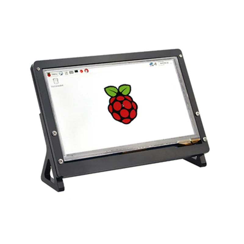 Raspberry Pie ZERO/3B/4B 7-inch IPS capacitive touch screen touch screen HDMI high-definition display screen with bracket