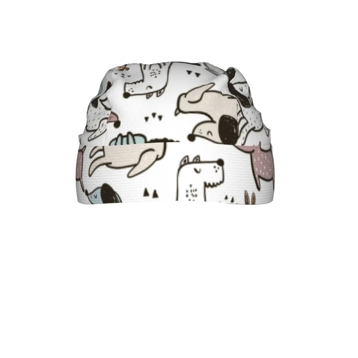Quick-drying Beanie Pirate Hat Hand Drawn Dogs Sport Cycling Cap Hiking Camping Head Scarf Bandana Hat