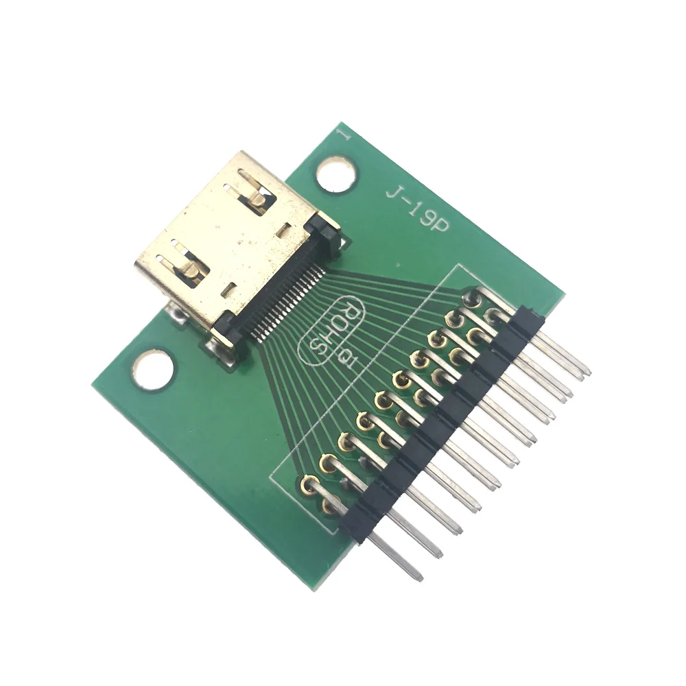 Mini HDMI Display port Test adapter board 19IN 20PIN male female socket adapter interface with PCB data cable charging converter