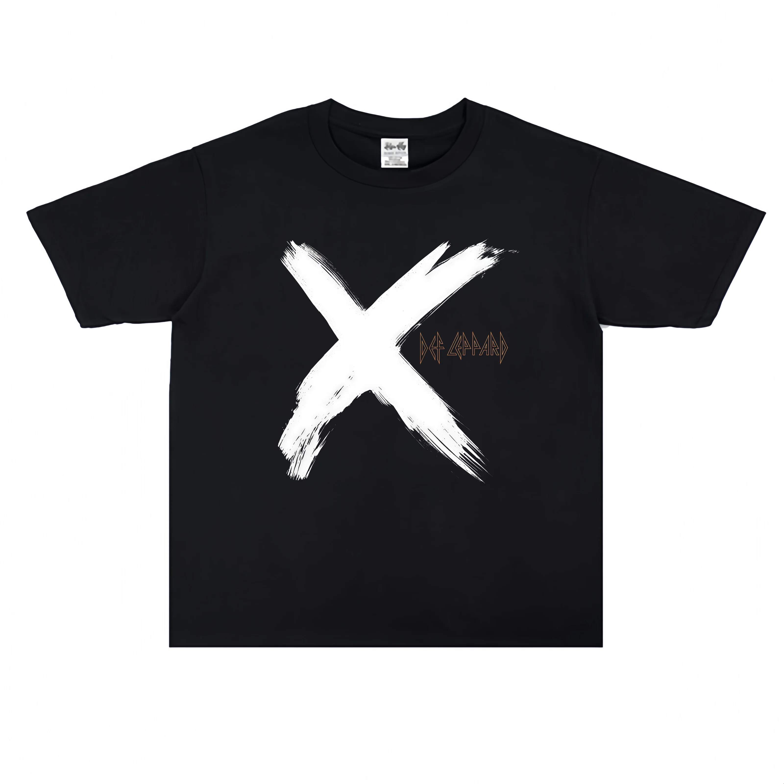 

Футболка с короткими рукавами из чистого хлопка в стиле хип-хоп Def Leppard, мужской и женский повседневный топ в американском стиле ретро в стиле ретро в стиле ретро в качестве основы