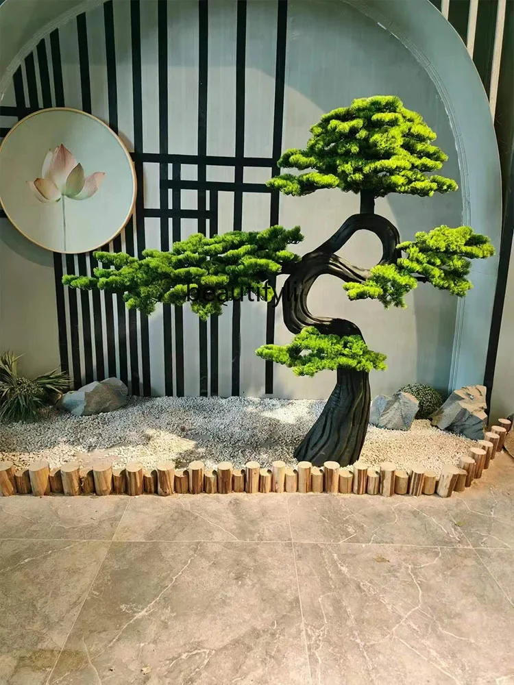 Simulation  pine shape fake tree shopping mall hotel and other landscape decoration soft decoration simple interior ornament