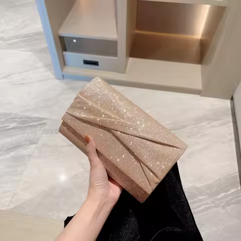 Women's Sparkling Cross Design Evening Clutch Bag Party Bag Party Bag Evening Bag Clutch Bag Chain Bag Dress Bag