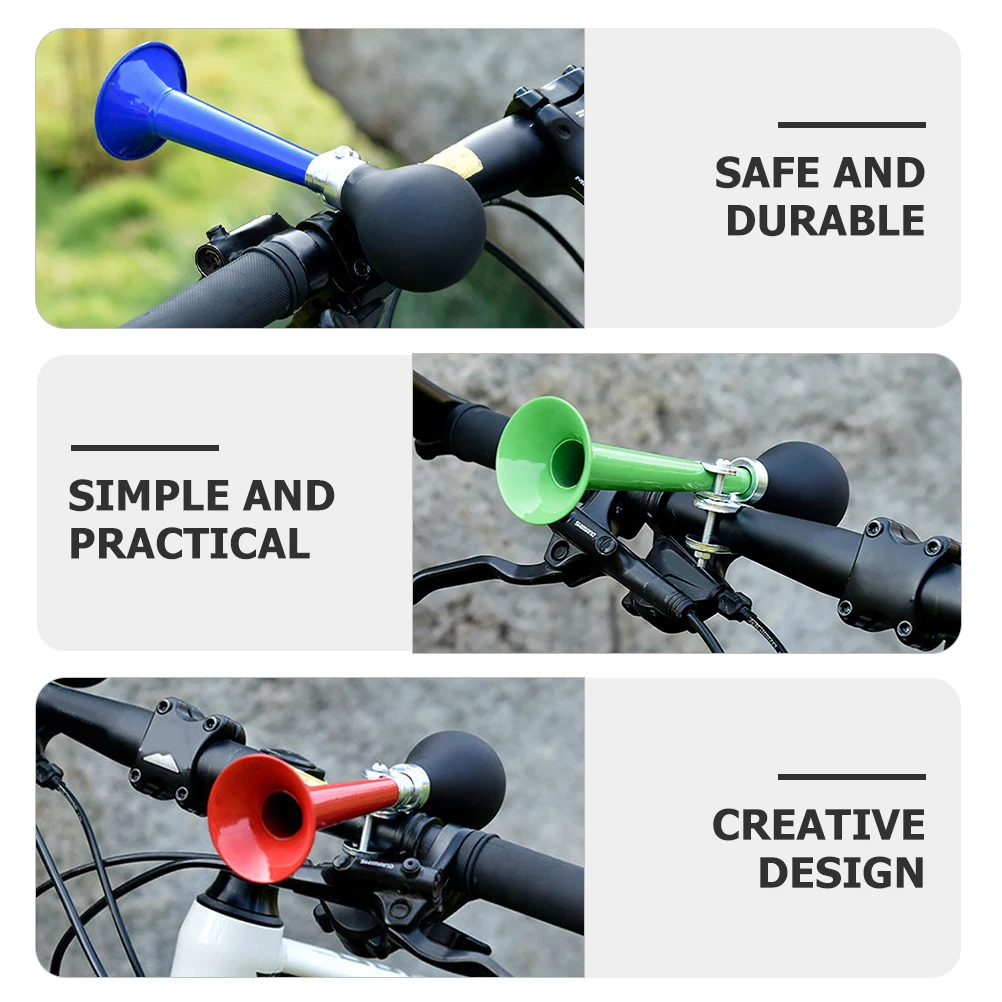 3pcs Hand-Squeeze Compact Loud Waterproof Mountain Road Bike Warning Bell Durable Handlebar Cycling Accessory Portable Bicycle