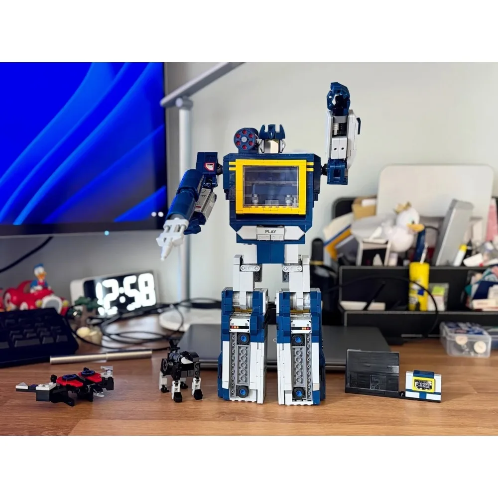 Blocos de construção de robô conjuntos de blocos de construção compatíveis com partículas Legoed adequadas para presentes de Natal 10358