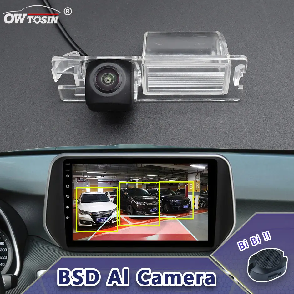 

1920x1080P AHD AI Car Vehicle view Camera For FIAT 500L/500L MPW 2015 2016 2017 2018 2019 BSD Blind Spot Radar Alarm Monitor