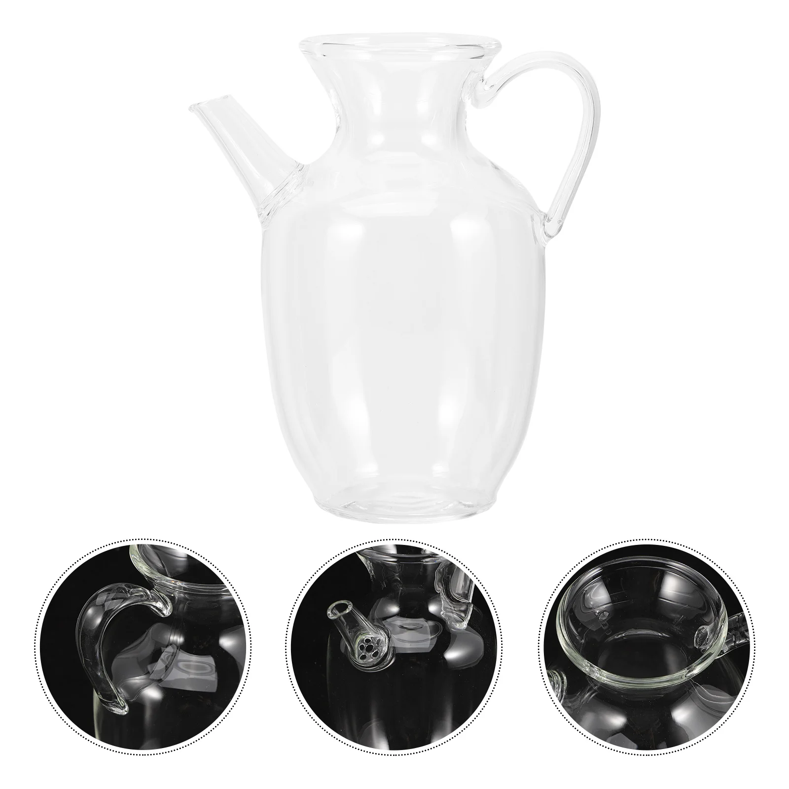 

Pitcher with Lid Household Tea Milk Glass Kettle for Breakfast Cold Coffee Beverage Water Jugs