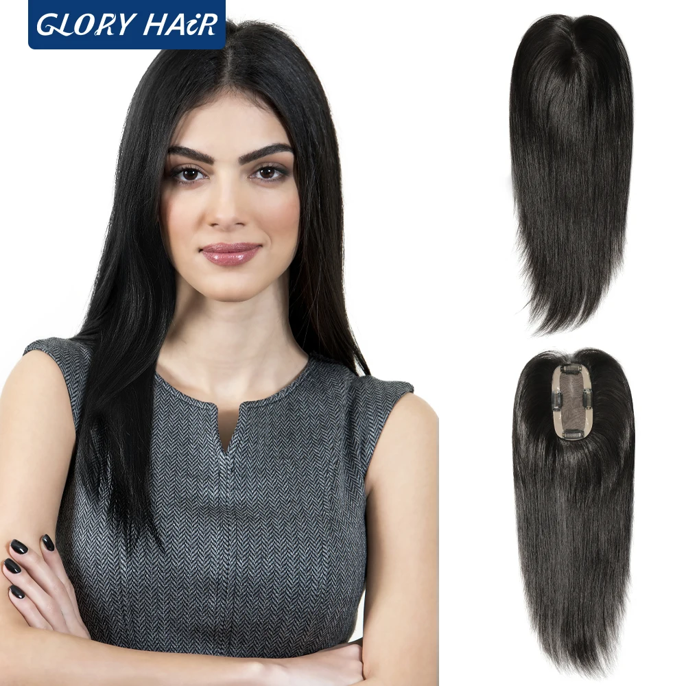 

TP30 Cheap Price 100% Female Human Hair Toppers Women's wig Hairpieces with Clips Hair Capillary Prosthesis Toupee For Women
