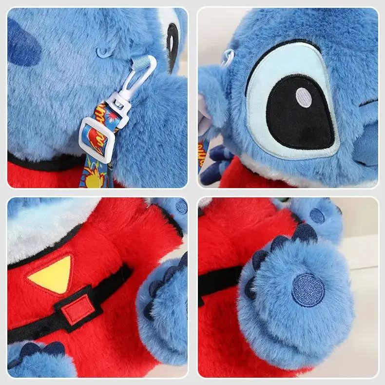 Anime Disney Kawaii Stitch nadziewane zabawki brelok Cartoon Bluey Lilo i Stitch wisiorek pluszowe lalki brelok prezent urodzinowy dla dzieci