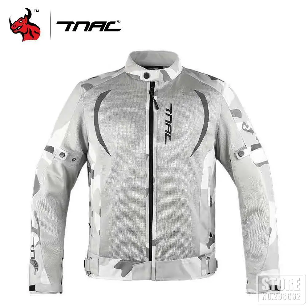 

TNAC Water Proof 5-piece Protective Gear Motorcycle Jacket Outdoor Anti-fall Motorcycle Cycling Jacket Motorcycle Equipment