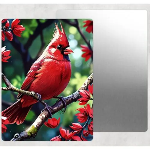Red Cardinal Bird Tin Sign Door Home Wall Decor Metal-Aluminum-tin sign