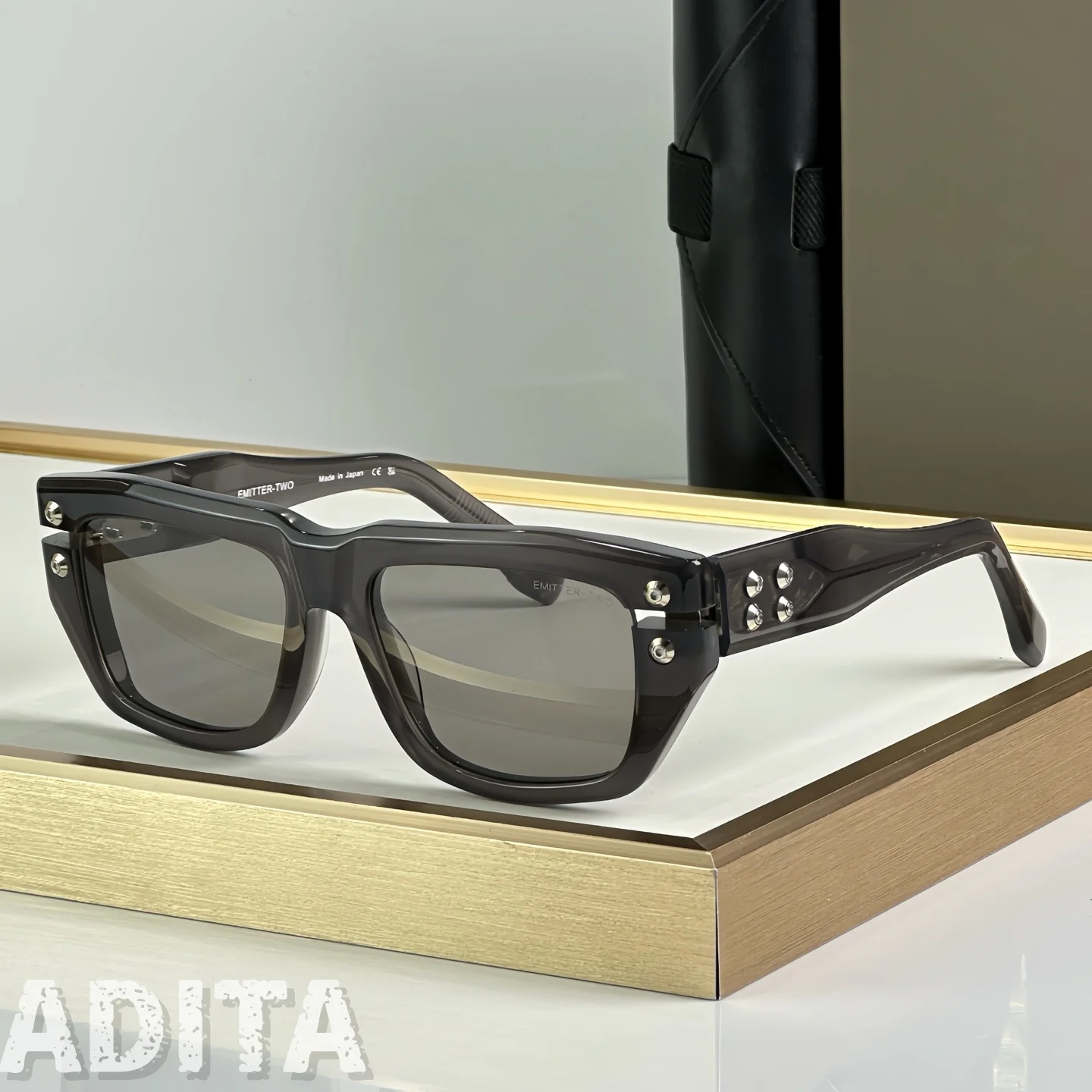 

ADITA EMITTER TWO DT445 Top High Quality Sunglasses for Men and Women Luxury Brand Designer Fashion sunglasses UV400 With box