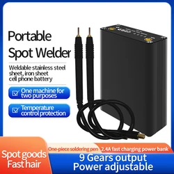 Portable Spot Welder Handheld Small DIY Complete Set of Accessories 18650 Li-ion Battery Nickel Chip Mini Home Energy Storage