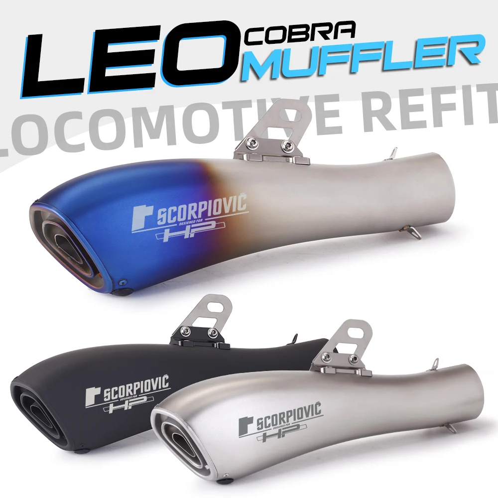 Left and Right Motorcycle Turbo Exhaust Down Pipe Carbon Fiber Moto Silencer Muffler Pipe Laser Logo for FZ6N R1 R3 GSX