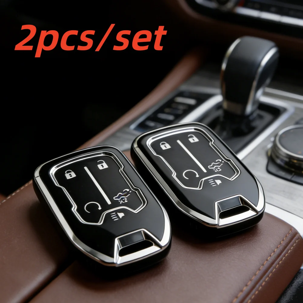

2 шт. чехлы для автомобильных ключей для CHEVROLET Silverado Suburban для GMC Sierra 1500 2500HD 3500HD Terrain Acadia 2020 2021 2022