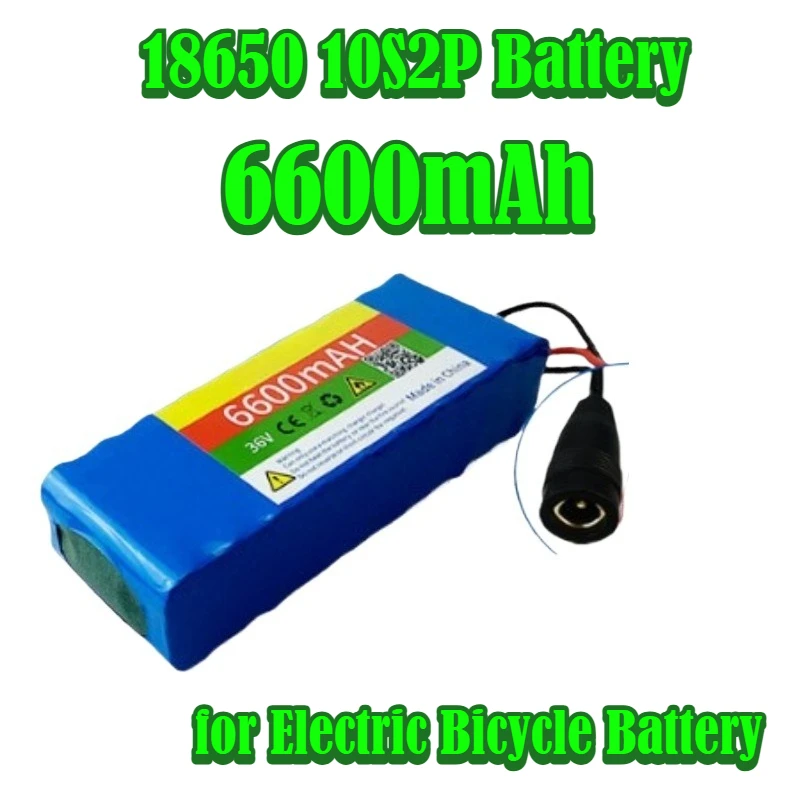 

36V 6600mah Battery for Electric Bicycle 18650 10S2P Battery Pack 500W High-Power Battery