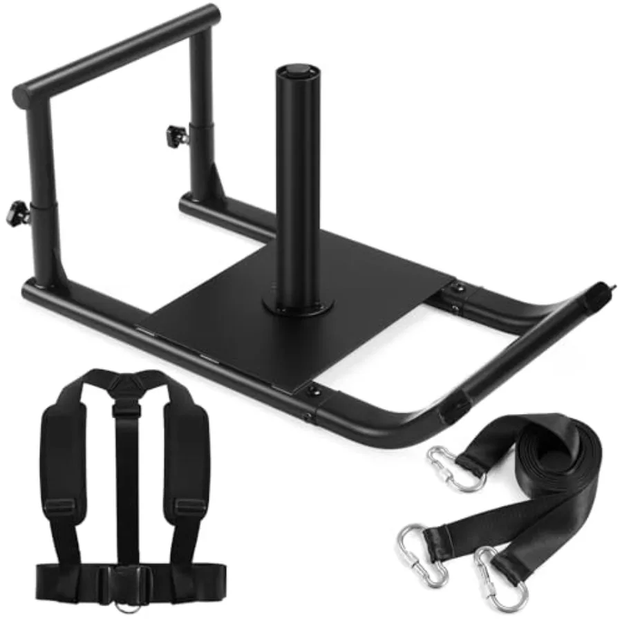 

Medium-sized Weight Sled Adjustable Height Workout Fitness Sled for Speed Training Push and Pull Sleds for Exercise Suitable fo