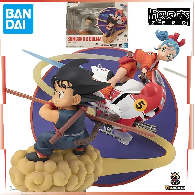 

Bandai Original Handheld Kit Figuarts ZERO DRAGON BALL Dragon Ball SON GOKU BULMA 170mm Anime Model Toys Model Gifts for Boys